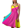 Load image into Gallery viewer, Eighties stripe, elegant strap dress