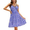 Load image into Gallery viewer, Blue maze, elegant strap dress