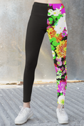 Load image into Gallery viewer, Neon Flowers, Leggings and Sports Bra Full Set