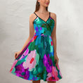 Load image into Gallery viewer, Flower palate, elegant strap dress