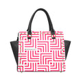 Load image into Gallery viewer, Red Maze, leather shoulder handbag