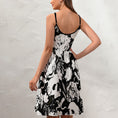 Load image into Gallery viewer, Skull garden, elegant strap dress