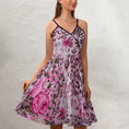Load image into Gallery viewer, Cheetah Pink, elegant strap dress