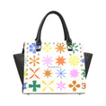Load image into Gallery viewer, Snowflakes, leather shoulder handbag