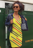 Load image into Gallery viewer, Slant Yellow, Sundress
