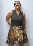 Load image into Gallery viewer, Gold Boa, Skort Set