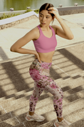 Load image into Gallery viewer, Cheetah Pink, Leggings and Sports Bra Full Set