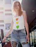 Load image into Gallery viewer, Green Means Go, Flowy Racerback Tank