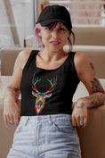 Load image into Gallery viewer, Deer In Headlights, Flowy Racerback Tank