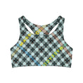 Load image into Gallery viewer, Hounds Plaid, Seamless Sports Bra