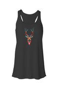 Load image into Gallery viewer, Deer In Headlights, Flowy Racerback Tank