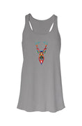 Load image into Gallery viewer, Deer In Headlights, Flowy Racerback Tank
