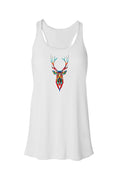 Load image into Gallery viewer, Deer In Headlights, Flowy Racerback Tank
