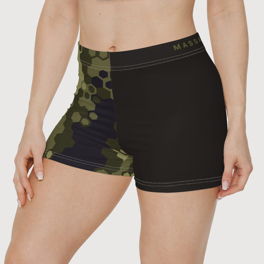 Geometric Camo, Workout Shorts