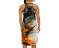 Load image into Gallery viewer, Smoke and Fire, Icon Dress
