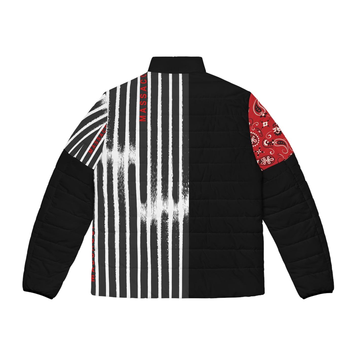 Zebra Bandana Puffer Jacket