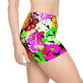 Load image into Gallery viewer, Neon Flowers, Workout Shorts
