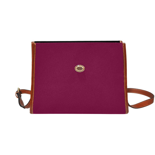 Fresh Plum, canvas purse