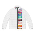 Load image into Gallery viewer, Mix tape, White Puffer Jacket
