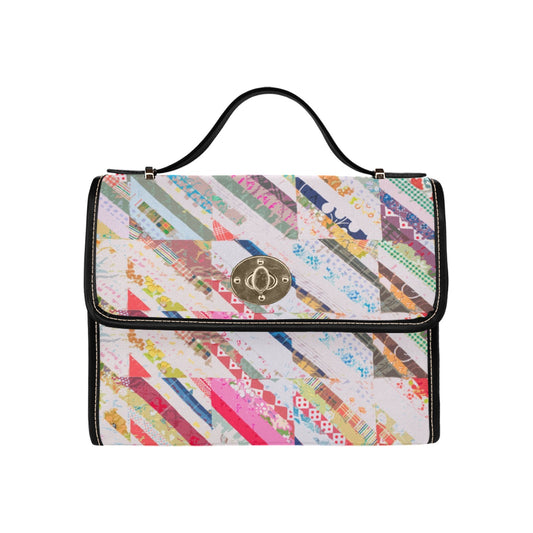 Tilted Quilt, canvas purse