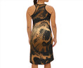Load image into Gallery viewer, Gold Boa, Icon Dress
