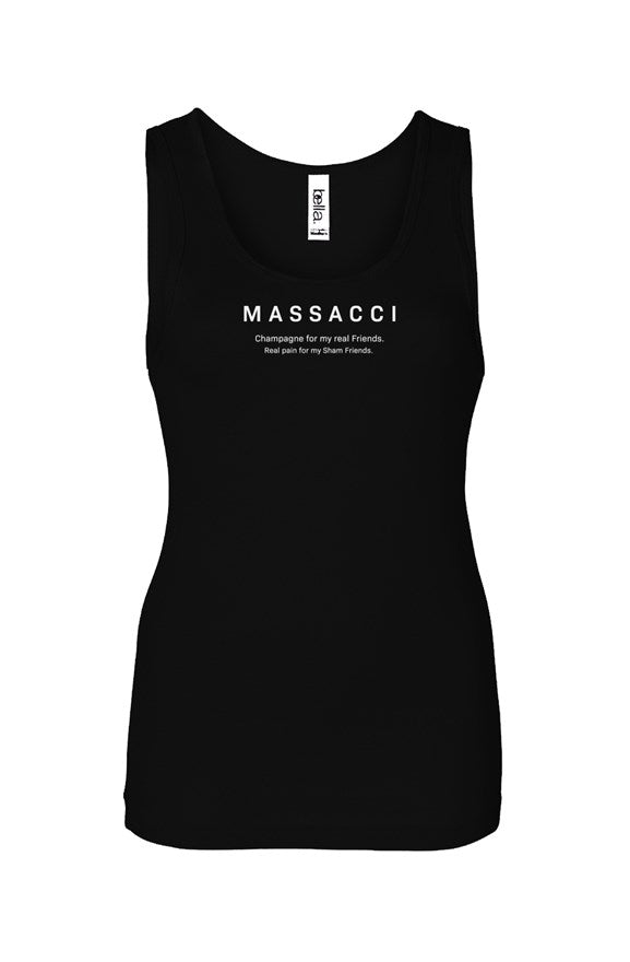 Champagne for my real Friends, Women's Solid Rib Tank