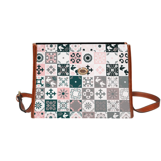 Doves and Daggers, canvas purse