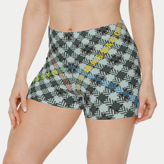 Hounds Plaid, Workout Shorts