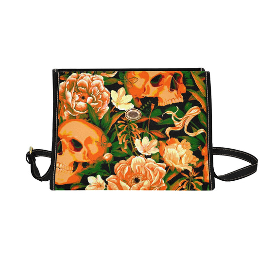 Skull Garden Redzone, canvas purse