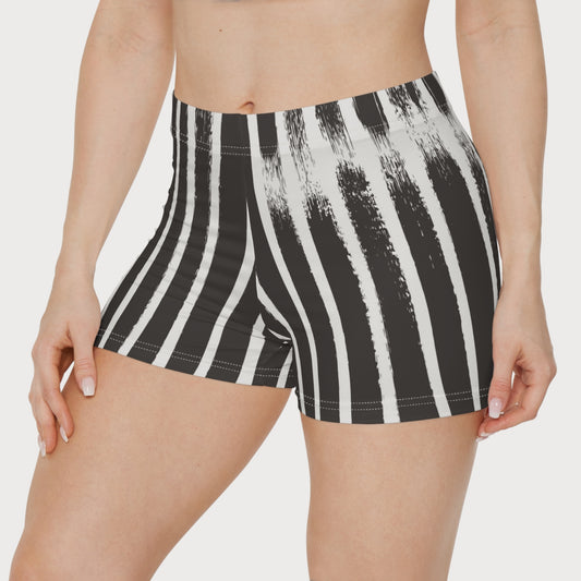 Zebra Stripes, Workout Shorts