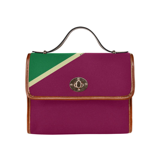 Fresh Plum, canvas purse
