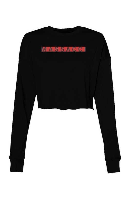 Massacci "No Love" Crop Crew Fleece