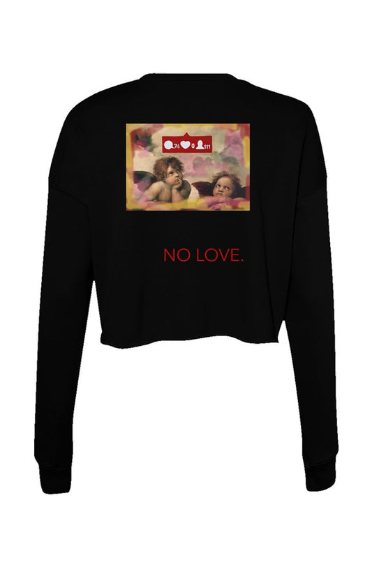 Massacci "No Love" Crop Crew Fleece