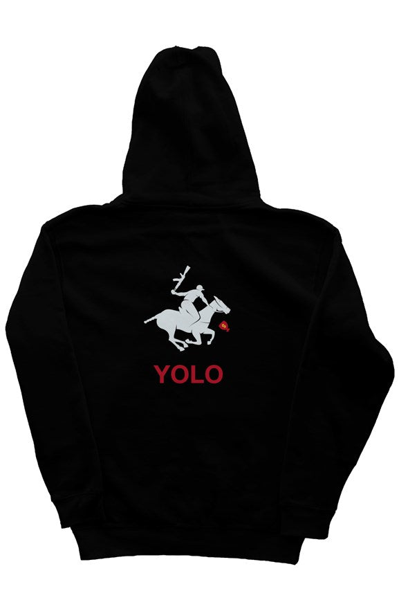 Yolo, heavyweight pullover hoodie