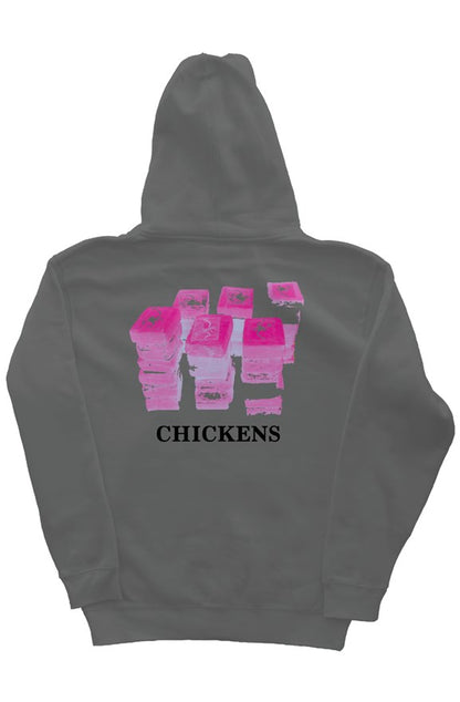 Chickens, heavyweight pullover hoodie