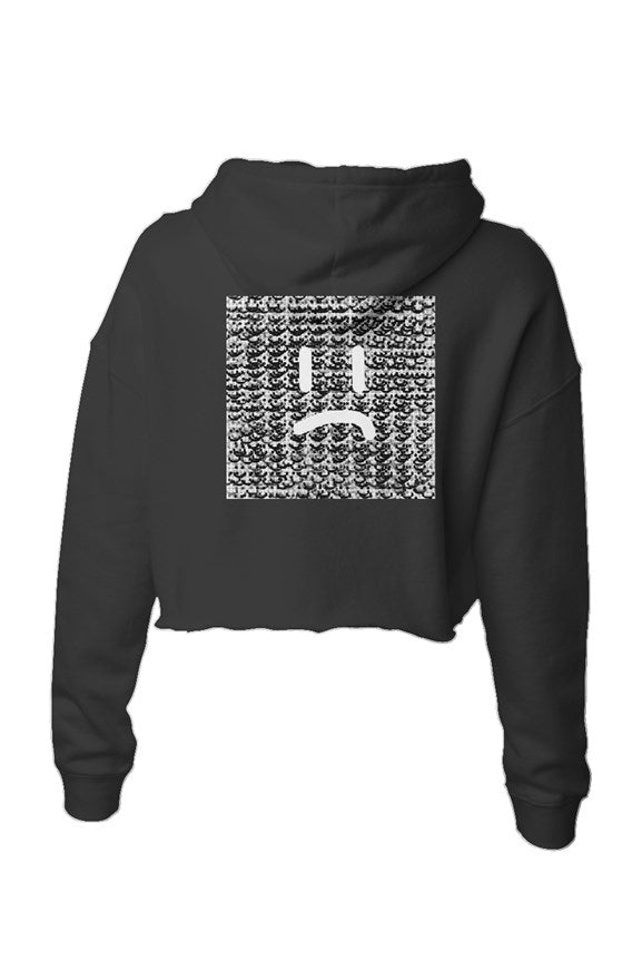 Smile More, Lightweight Crop Hoodie