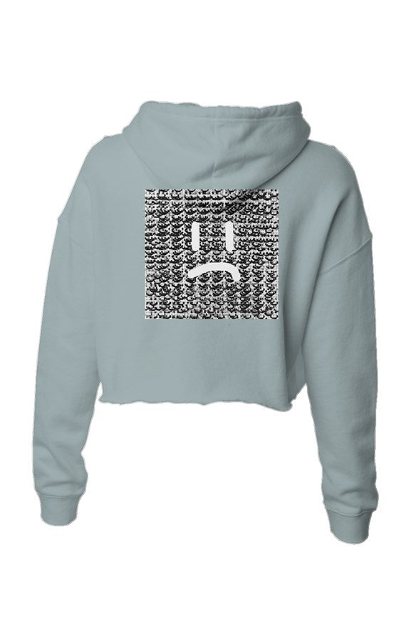 Smile More, Lightweight Crop Hoodie