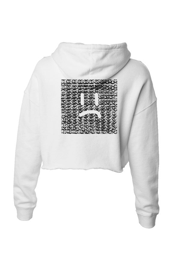 Smile More, Lightweight Crop Hoodie