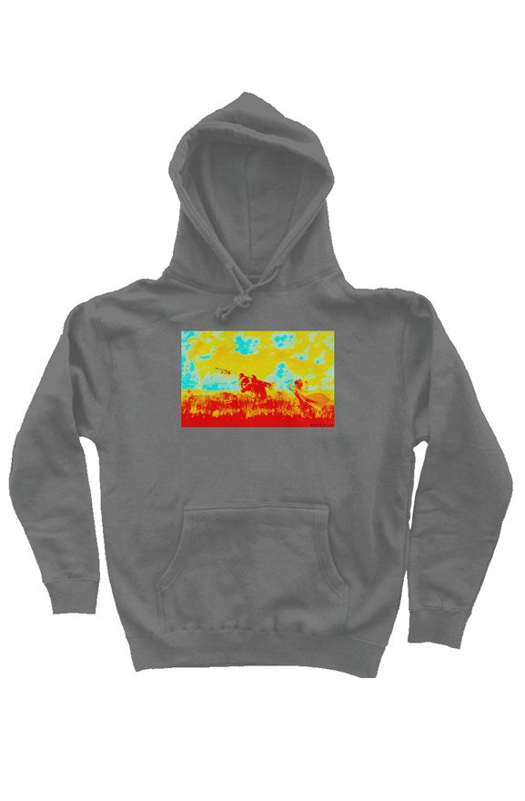 Suns Out Guns Out, heavyweight pullover hoodie One Sided