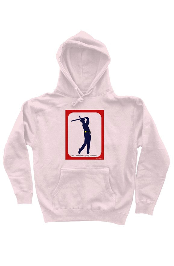 It's Like the PGA Only Different, heavyweight pullover hoodie One Sided