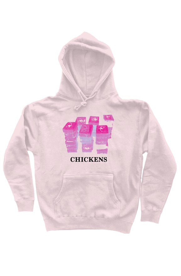 Chickens, heavyweight pullover hoodie One Sided
