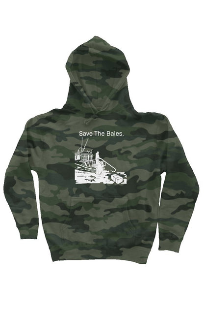 Save The Bales, heavyweight pullover hoodie