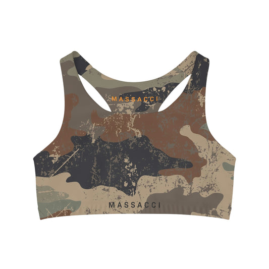 Jungle Camo, Seamless Sports Bra