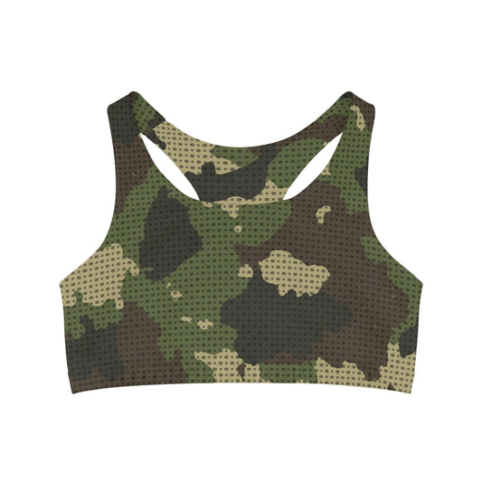 Camo Dot, Seamless Sports Bra