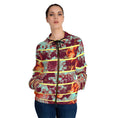 Load image into Gallery viewer, Yellow and Flowers Women’s Full-Zip Hoodie
